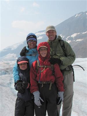 Wulfman Family on Glacier