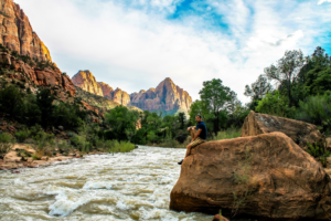 Virgin River in Zion Canyon
