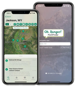 ohh ranger park finder screenshot on iphone