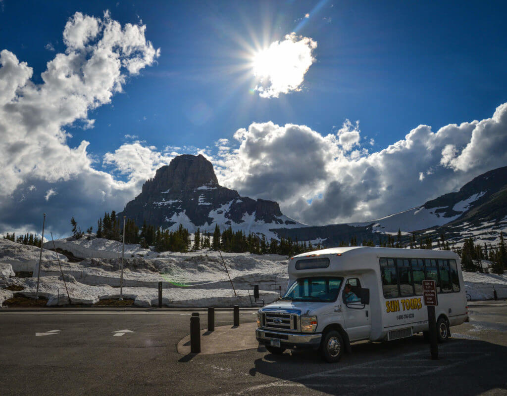Bus Tour to Logan Pass with Blackfeet Guide - half day