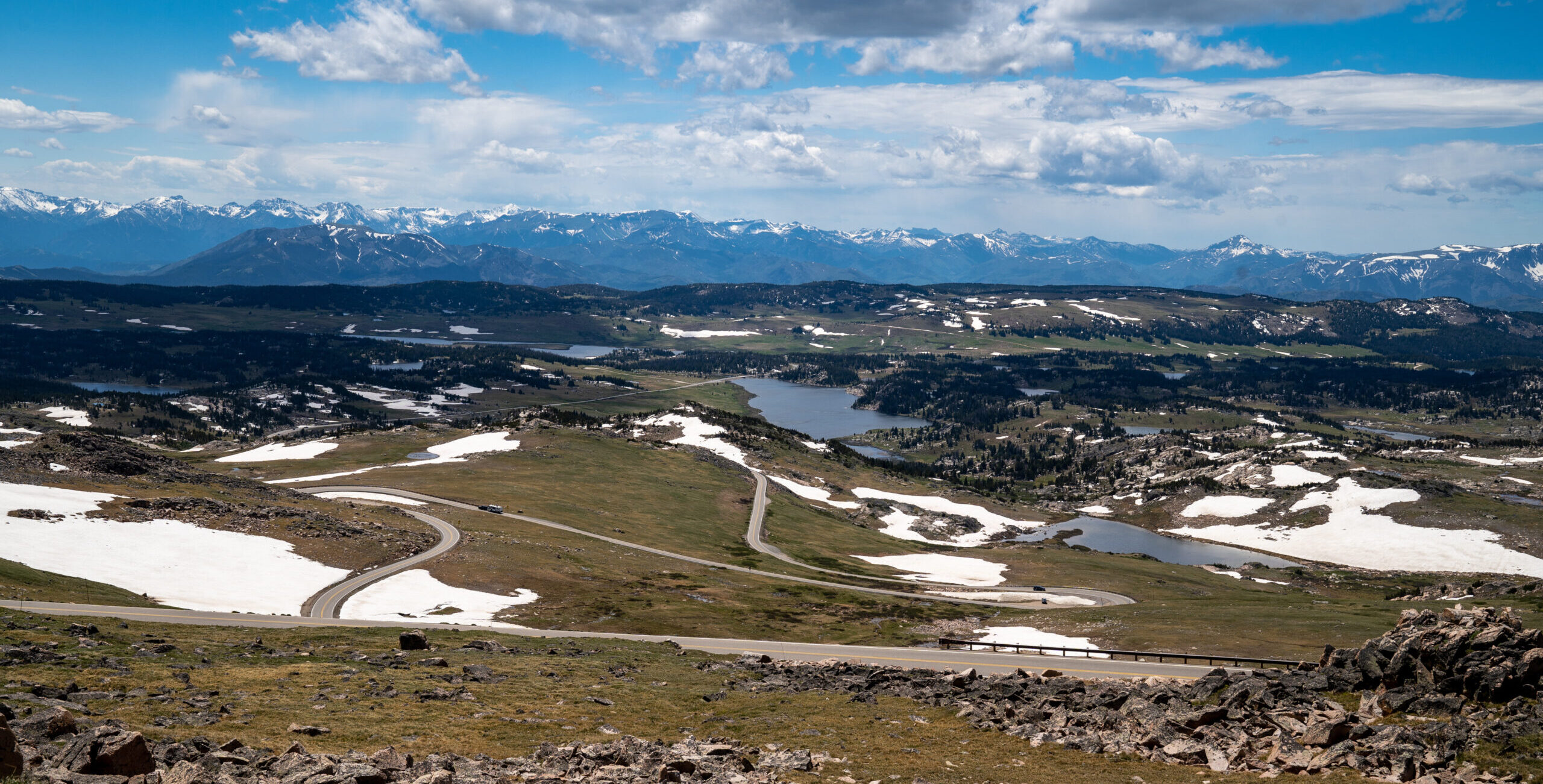 The twisty roads of the Beartooth Pass